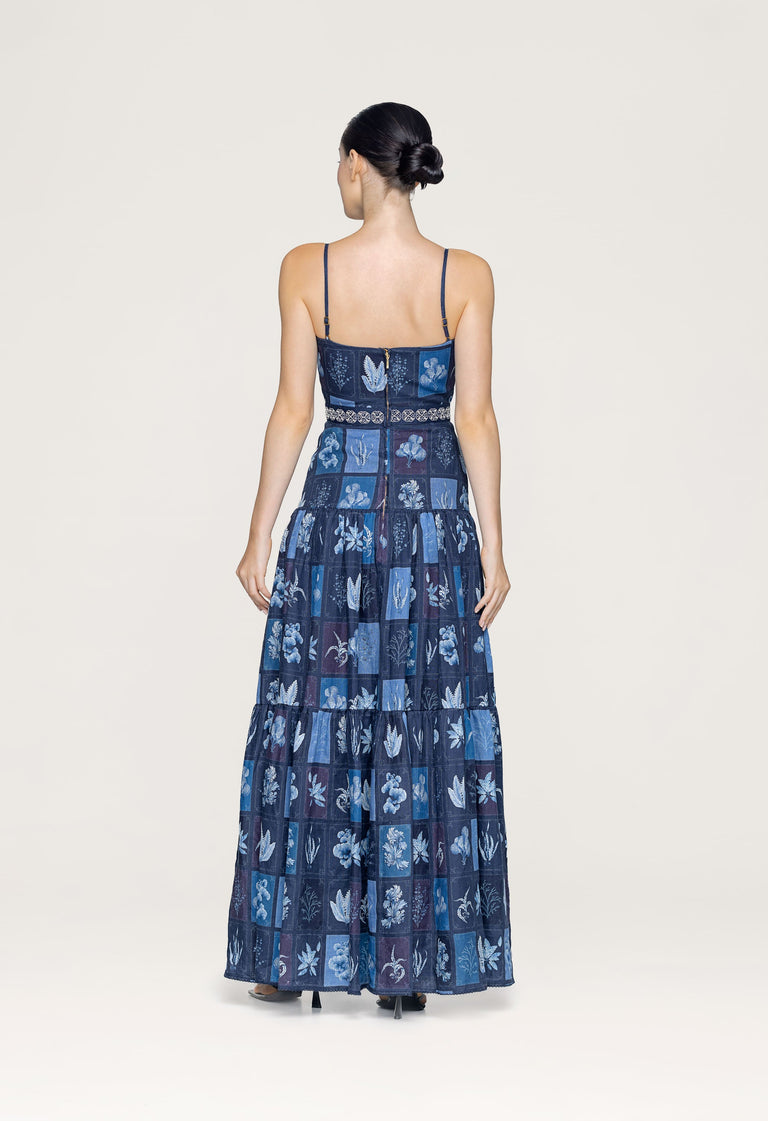 Lima-Algae-Embroidered-Maxi-Dress-13455 - 2