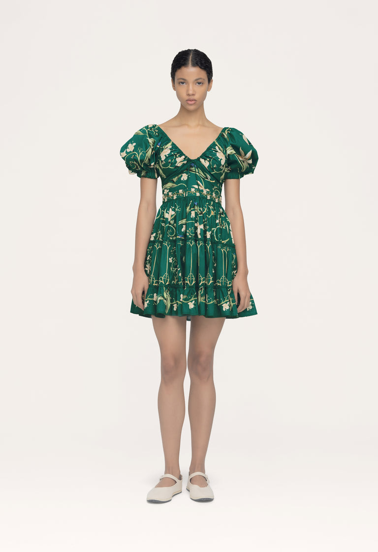 Manzanilla-Esmeralada-Hand-Embroidered-Mini-Dress-14196-1 - 1